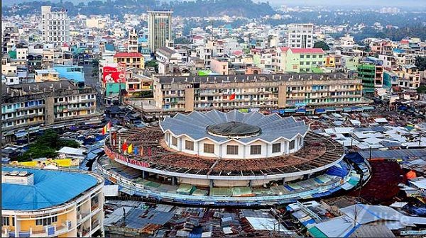 Chợ Đầm Nha Trang nhìn từ trên cao