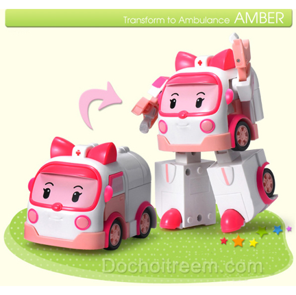 o choi Robocar Amber Xe cuu thuong 8189B - Cửa hàng đồ chơi bán robocar poli tại tphcm