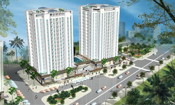 Phối toàn cảnh khu căn hộ Long Phụng Apartment 