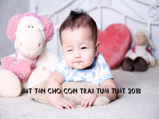 Đặt tên cho con trai tuổi Tuất 2018 hợp phong thủy, phú quý bình an