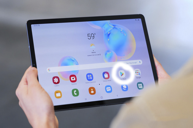 su dung ung dung - Cách chụp màn hình máy tính bảng Samsung với thao tác đơn giản nhất
