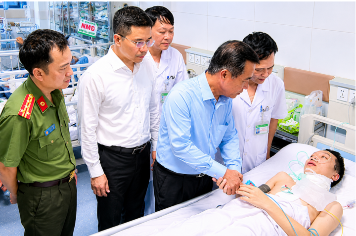 Trung tá công an bị con nghiện ma túy đâm trọng thương