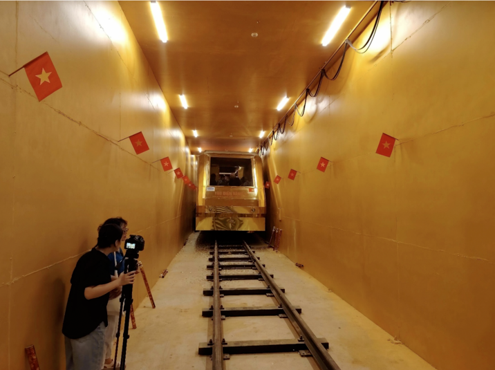 Hoàn thiện hầm metro thử nghiệm dài 70m chỉ trong 2 tuần