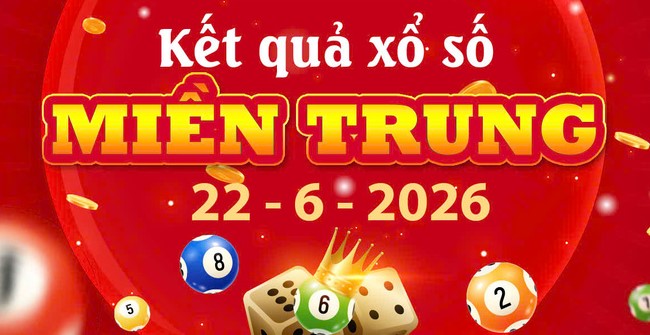 Xem chi tiết Kết quả xổ số Miền Trung ngày 22/6/2026 – XSMT Thứ 2