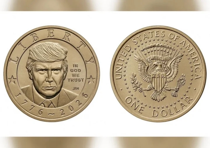 Mỹ sản xuất đồng xu 1 USD có hình ông Trump